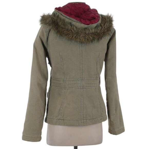 Abercrombie vintage quilted olive green jacket - Picture 2 of 7